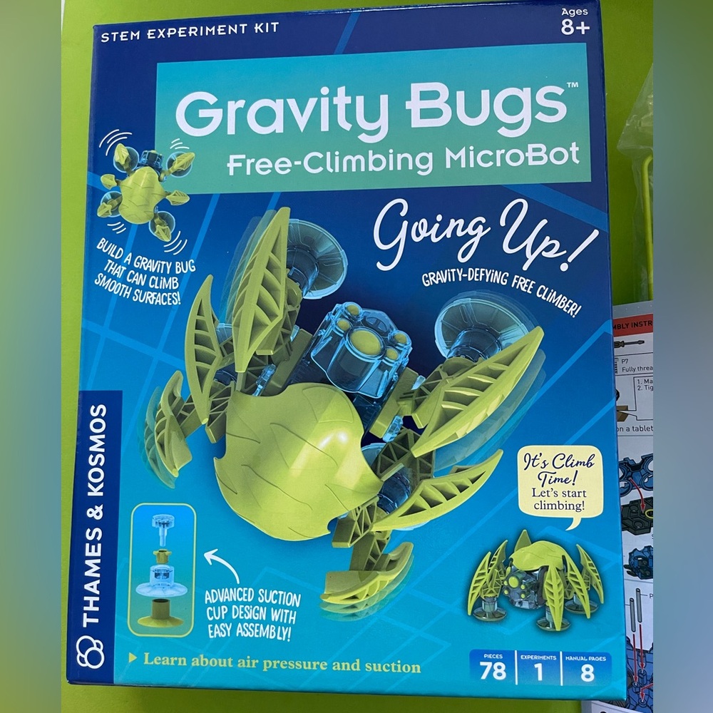 Gravity Bugs Free-Climbing Microbot